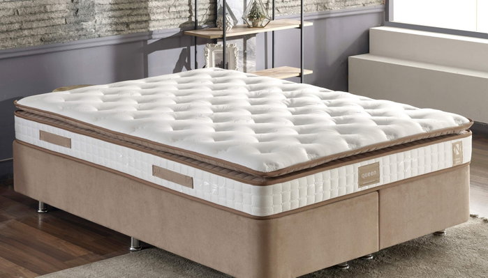 Hanah Home Colchón Queen Acolchado Firme 140x190 cm